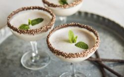 chocolate mint rum cocktail