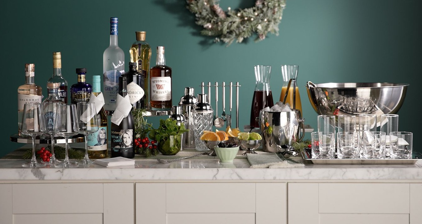 simple home bar setup