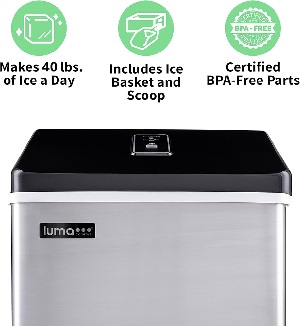 Luma Comfort IM200SS Countertop Clear Ice Maker
